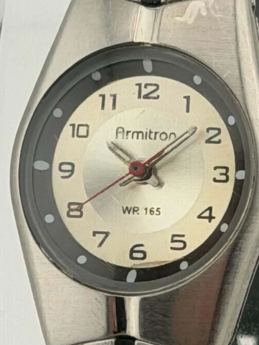BOGO!-Armitron 25/6355 Quartz Analog Watch with Black Rubber Strap NEW BATTERY